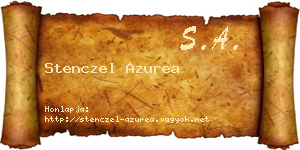 Stenczel Azurea névjegykártya